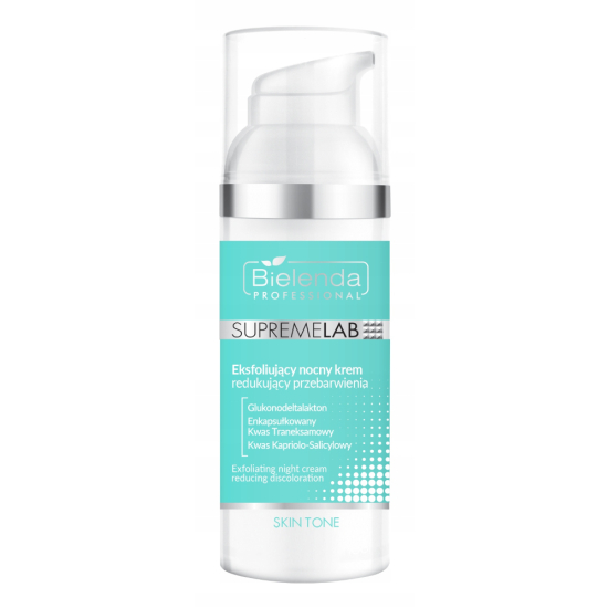 BIELENDA PROFESSIONAL SUPREMELAB SKIN TONE EKSFOLIUJĄCY KREM NOCNY REDUKUJĄCY PRZEBARWIENIA 50ML