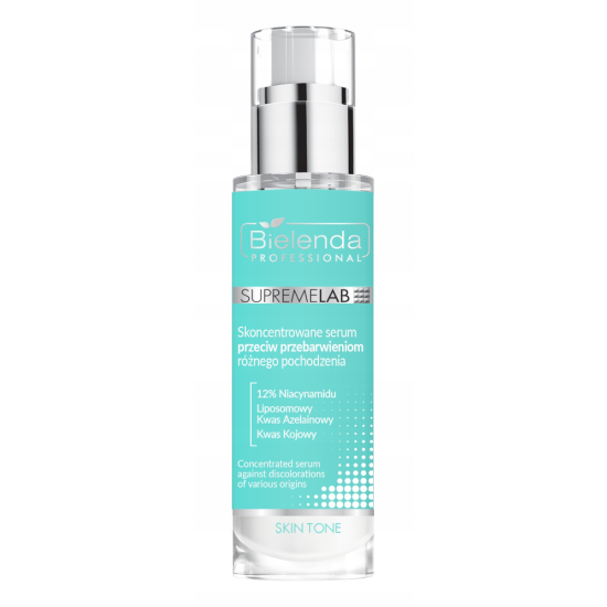 BIELENDA PROFESSIONAL SUPREMELAB SKIN TONE SKONCENTROWANE SERUM PRZECIW PRZEBARWIENIOM 30ML