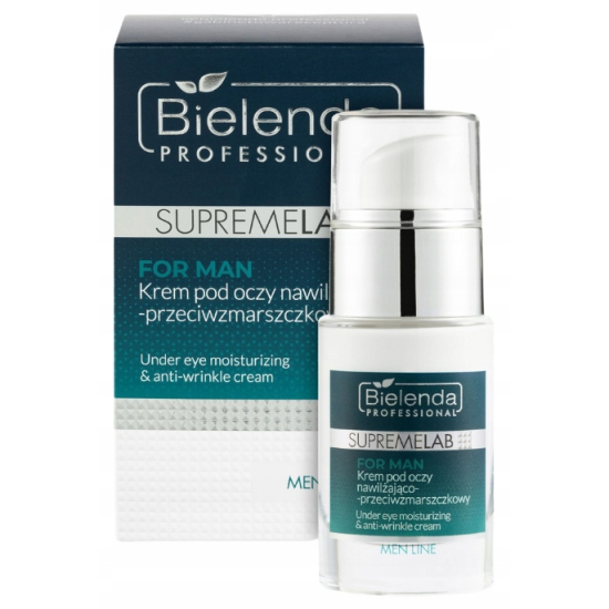 BIELENDA PROFESSIONAL SUPREMELAB FOR MEN KREM POD OCZY DLA MĘŻCZYZN NAWILŻAJĄCO- PRZECIWZMARSZCZKOWY 15ML