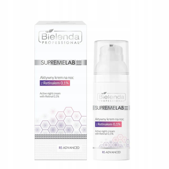 BIELENDA PROFESSIONAL SUPREME RE-ADVANCED AKTYWNY KREM NA NOC Z RETINALEM 50ML