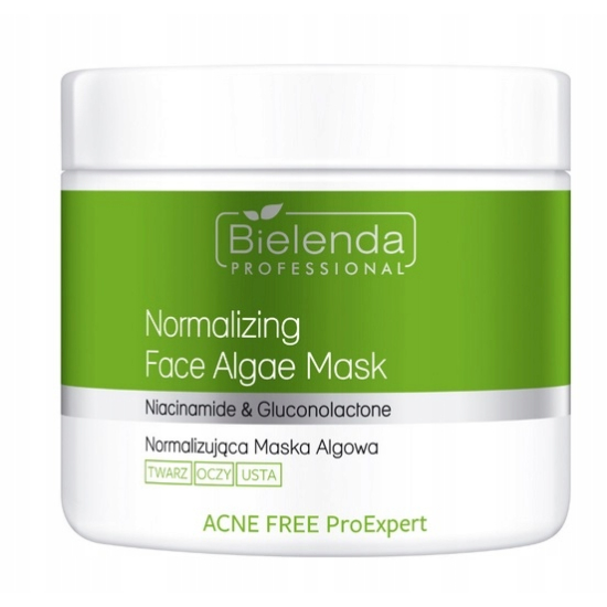BIELENDA PROFESSIONAL ACNE FREE PROEXPERT NORMALIZUJĄCA MASKA ALGOWA Z NACYNAMIDEM DO SKÓRY TRĄDZIKOWEJ 160G wyprzedaż
