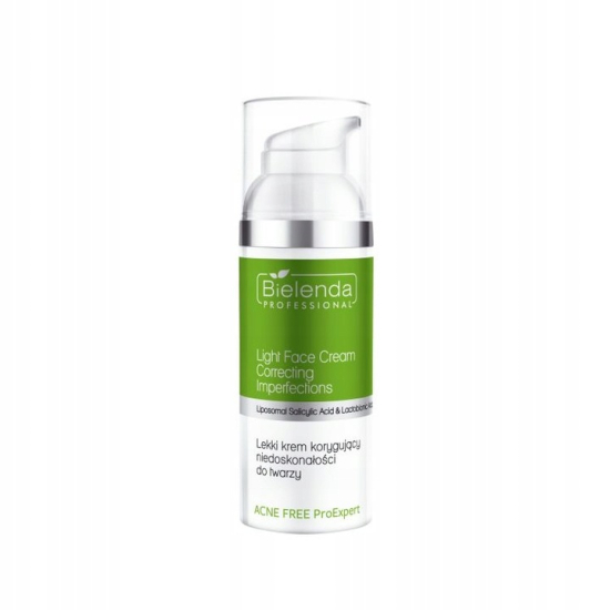 BIELENDA PROFESSIONAL ACNE FREE PROEXPERT LEKKI KREM Z KWASAMI KORYGUJĄCY NIEDOSKONAŁOŚCI 50ML