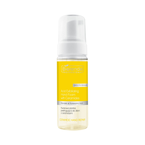 BIELENDA PROFESSIONAL CERAMIDE HAND REPAIR KWASOWA PEELINGUJĄCA PIANKA DO DŁONI Z CERAMIDAMI 160ML