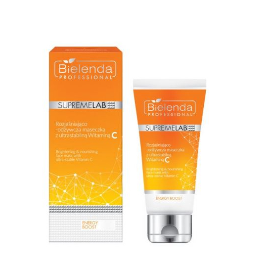 BIELENDA PROFESSIONAL SUPREMELAB ENERGY BOOST - ROZJAŚNIAJĄCO - ODŻYWCZA MASECZKA Z ULTRASTABILNĄ WITAMINĄ C 70ML /13763