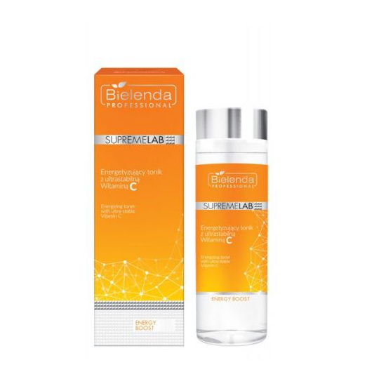 BIELENDA PROFESSIONAL SUPREMELAB ENERGY BOOST ENERGETYZUJĄCY TONIK Z ULTRASTABILNĄ WITAMINĄ C 200ML  wyprzedaż