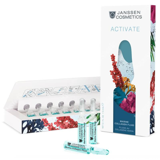 JANSSEN COSMETICS MARINE COLLAGEN FLUID AMPUŁKA UJĘDNIAJĄCA Z KOLAGENEM MORSKIM 7X2ML