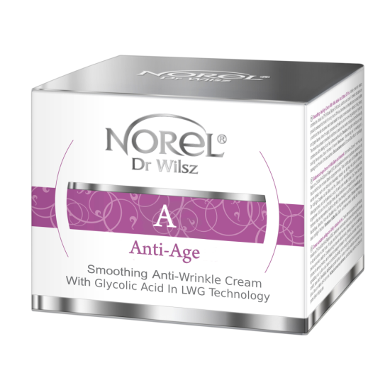 NOREL ANTI-AGE WYGŁADZAJĄCY KREM PRZECIWZMARSZCZKOWY Z KWASEM GLIKOLOWYM W TECHNOLOGII LWG 50ML DK118